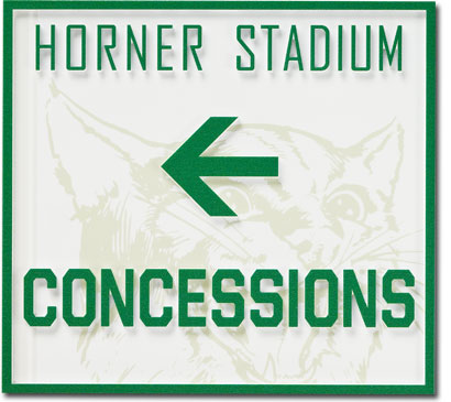 Horner Stadium Giclee Plaque