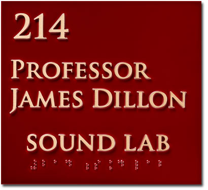 Professor James Dillon Giclee Plaque