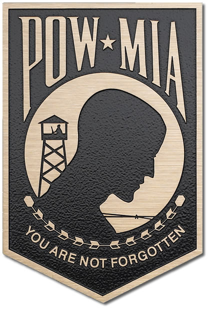 POW-MIA Bronze Plaque